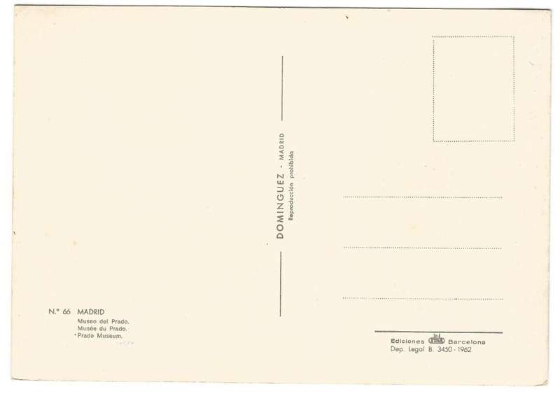 Post Card - MADRID- Prado Museum- No 66- Unused