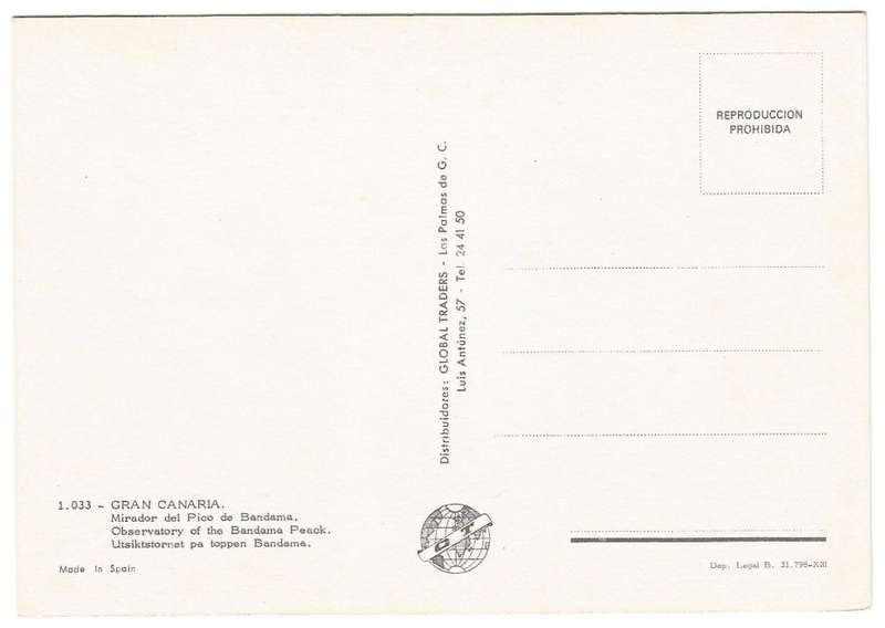 Post Card - GRAN  CANARIA- 1.033- Unused
