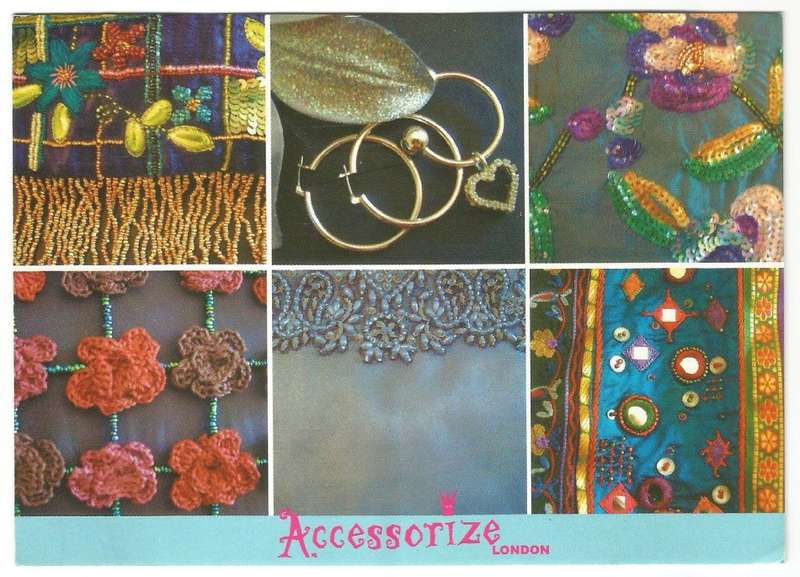 Post Card- Accessorize London- Used- Cancel- 2002- Blossom Competition