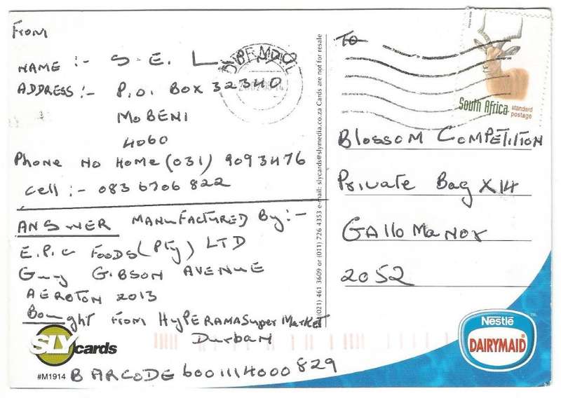 Post Card- Postcard- Nestle- Dairymaid- Have A Mega Truffle- Used- Cancel-Thematic-Ice cream