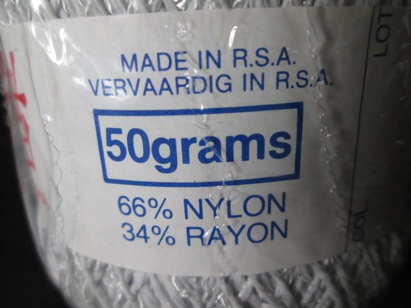 PINGOUIN- 66% Nylon and 34% Rayon- 50g- Used for Knitting(5mm) and Crochet(3.5mm) `Geisha` name