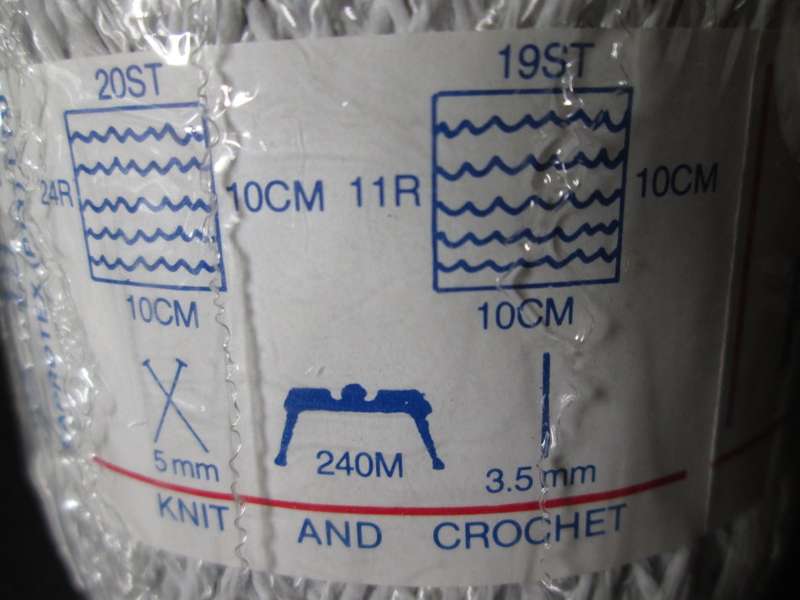 PINGOUIN- 66% Nylon and 34% Rayon- 50g- Used for Knitting(5mm) and Crochet(3.5mm) `Geisha` name