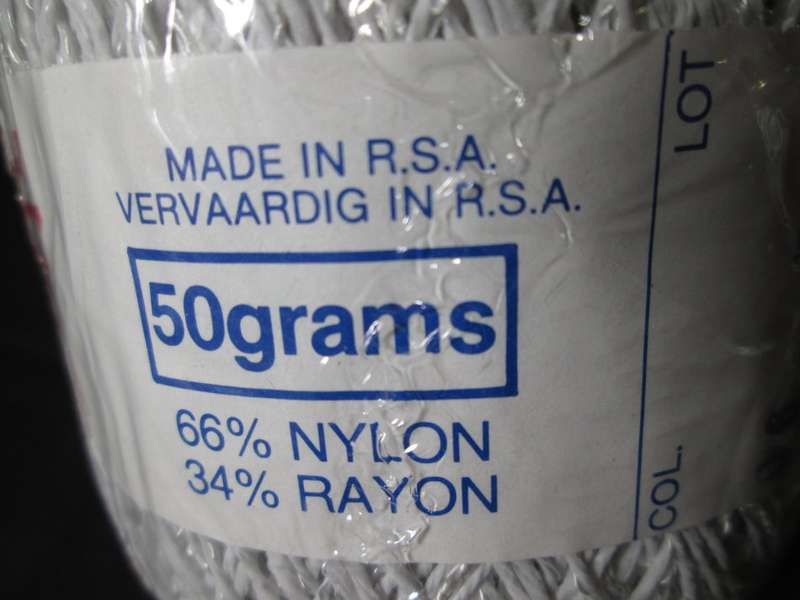 PINGOUIN- 66% Nylon and 34% Rayon- 50g- Used for Knitting(5mm) and Crochet(3.5mm) `Geisha` name