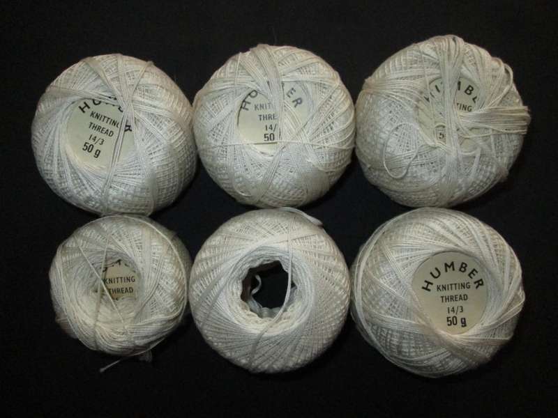 6 balls of HUMBER- Knitting Thread- 14/3