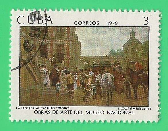 Cuba- Used- Cancel- Thematic- Transport- Horses- Fauna- Coach- Building