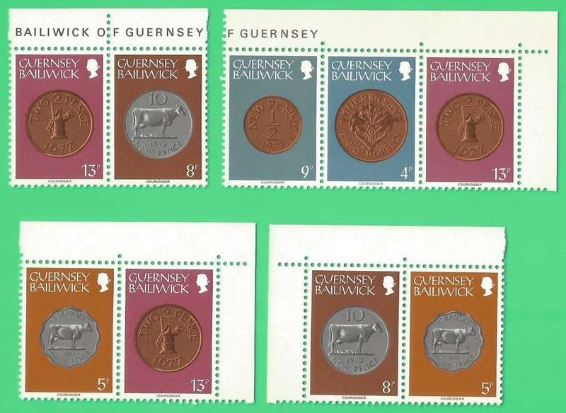 Bailiwick of Guernsey- 1979 Part Set- MNH- Thematic- Coins