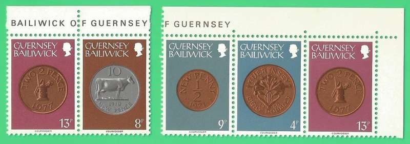 Bailiwick of Guernsey- 1979 Part Set- MNH- Thematic- Coins