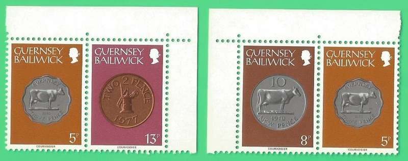 Bailiwick of Guernsey- 1979 Part Set- MNH- Thematic- Coins