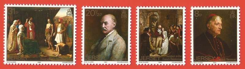 Jersey- MNH- 1983 Paintings - The 50th Anniversary of the Death of Walter William Ouless, 1848-1933