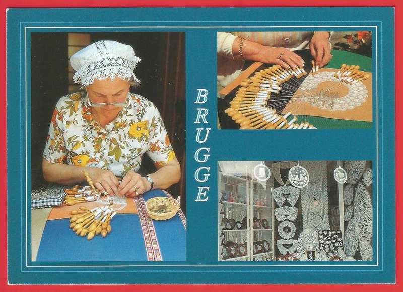 Postcard- Post Card- Unused- Thematic- Art- Craft- Lace- Heritage