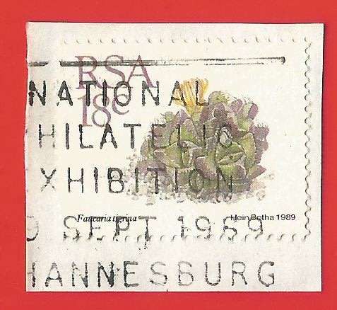 Republic of South Africa- Used- Cancel- Postmark- On Paper-Thematic-Flora