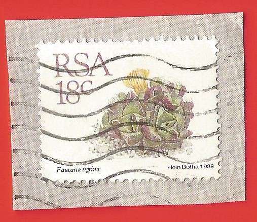 Republic of South Africa- Used- Cancel- Postmark- On Paper-Thematic-Flora