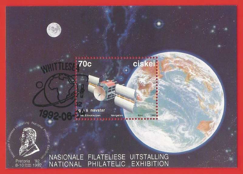 Ciskei-1992- M/S-CTO- SACC 217a-Thematic-Space-Satellites