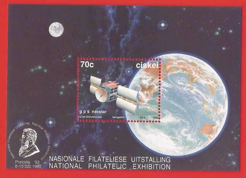 Ciskei-1992- M/S-MNH- SACC 217a-Thematic-Space-Satellites