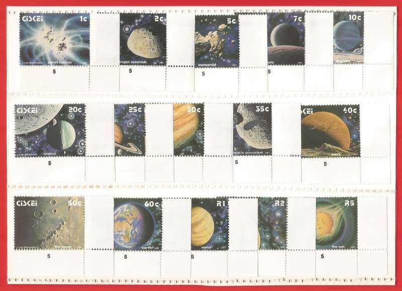 Ciskei-1991 Sets For A Collection- MNH-Thematic-Definitive-Solar System-Space-M/S