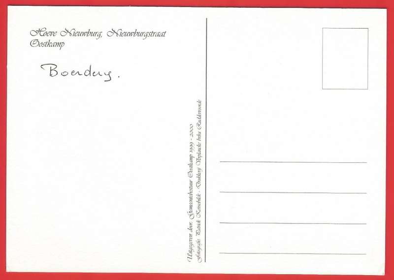 Postcard- Post Card- Unused - Belgium - Hoeve Nieuwbrug, Nieuwburgstad, Oostkamp