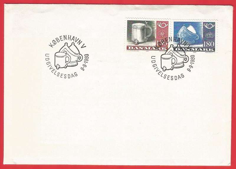 Denmark FDC 1980 Silver Tankard