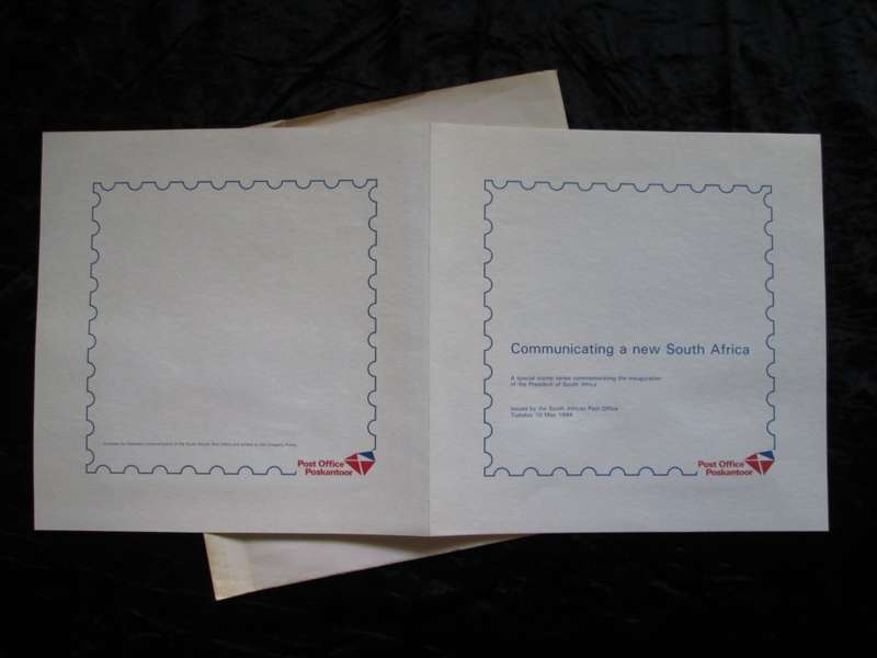 RSA-Special Folder-Commemorating the Inauguration of Nelson Mandela - 10 May 1994