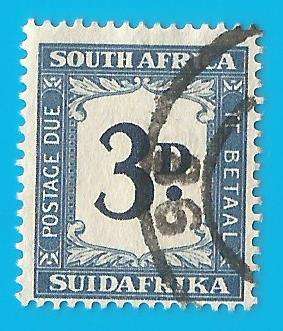 Union of South Africa SACC36- Postage Due- Used-Cancel-Thematic-Numbers