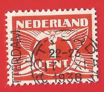 Netherlands-Used-Cancel-Thematic-Symbol
