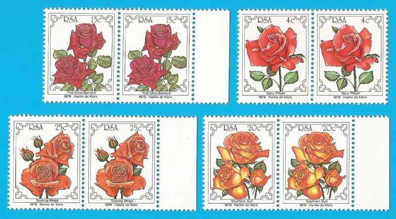 RSA-1979-FDC+Set MNH Stamps-Thematic-Flora-Flowers-Roses-Scenery