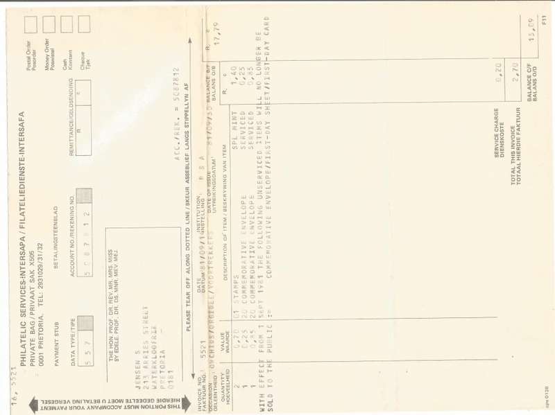 SWA-1981-Fhilatelic Form+FDC+Set MNH Stamps-Thematic-Architecture-Buildings