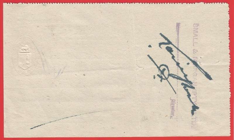 Union of SA-The Standard Bank of South Africa Ltd-Cheque-1946-Postmark-Cancel