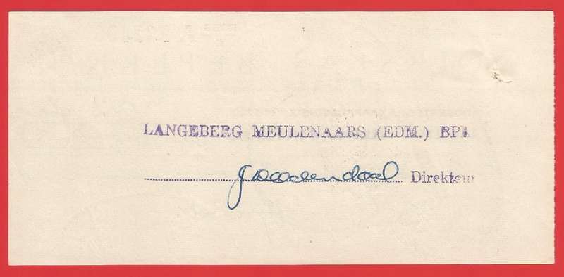 Union of SA-Volkskas Beperk-Cheque-1960-Postmark-Cancel
