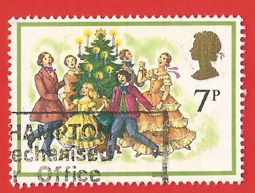 England-Used-Cancel-Thematic-Christmas-Costume