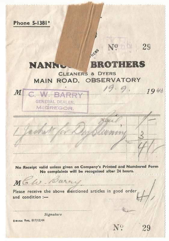 Union of SA-NANNUCCI  BROTHERS CleanersandDyers-Receipt-No 29