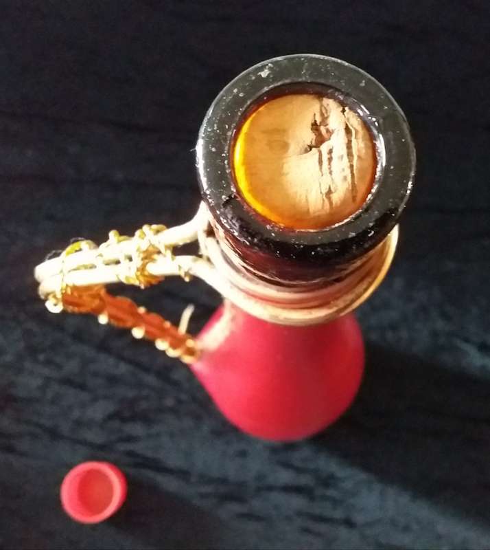 Leather coverd bottle - Empty