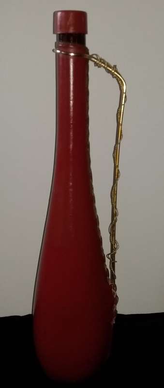 Leather coverd bottle - Empty