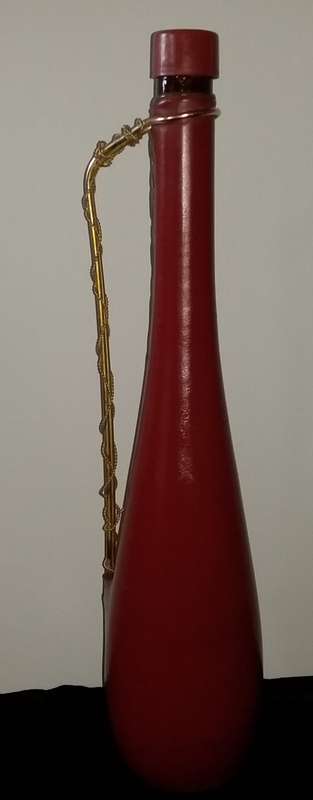 Leather coverd bottle - Empty
