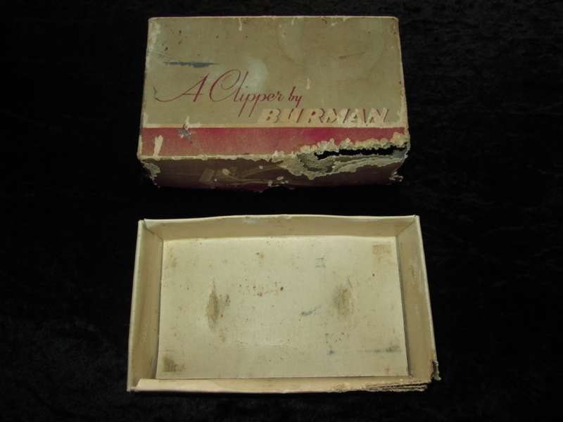 1xBrowns Clipper C9(1939)Ltd Birmingham England+1xMade in England + A Burman Box