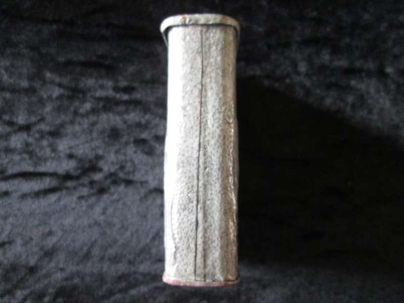 Cigarette Case with Springbok and aloe. Seems to be pewter
