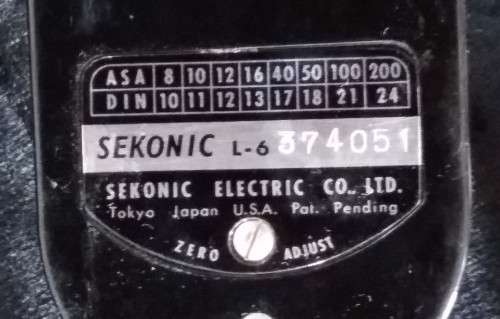 Sekonic Light Meter L6-No 374051- Sold As Is