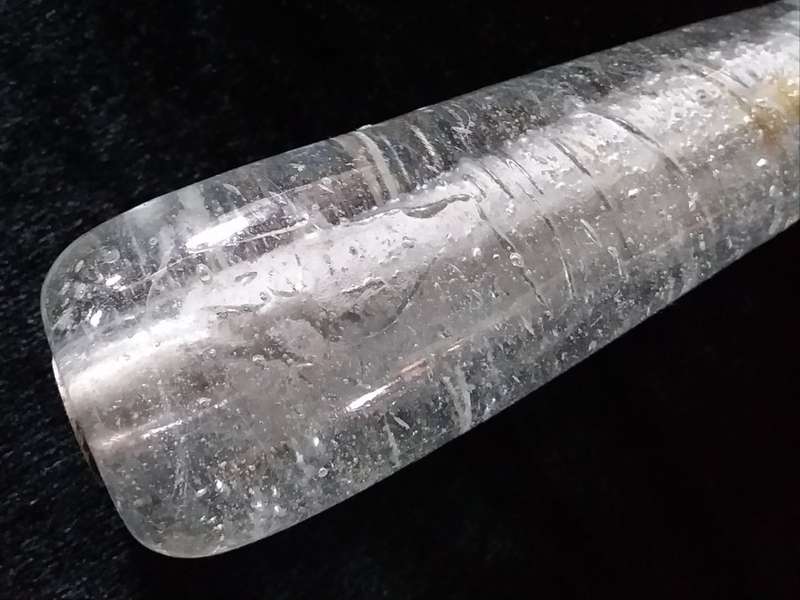 Cheese Knife. Clear bubble handle