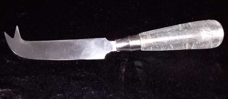 Cheese Knife. Clear bubble handle