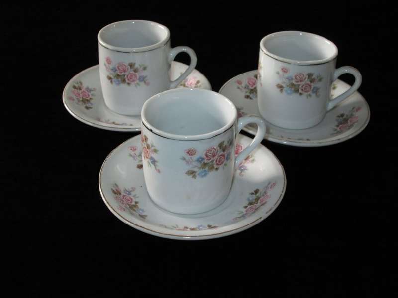 3XCup and Saucers- ST Made in China