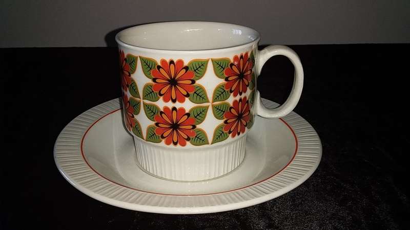 Cup and Saucer- Continental China Vitreous-Made in South Africa-Mix and Match