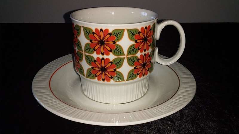 Cup and Saucer- Continental China Vitreous-Made in South Africa-Mix and Match