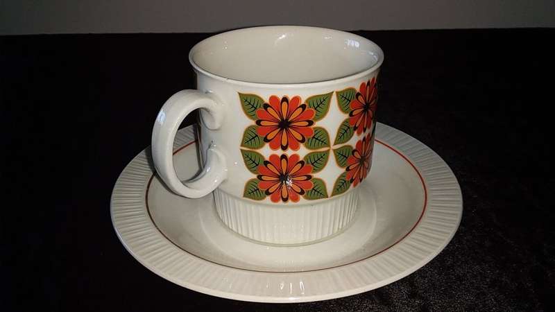 Cup and Saucer- Continental China Vitreous-Made in South Africa-Mix and Match
