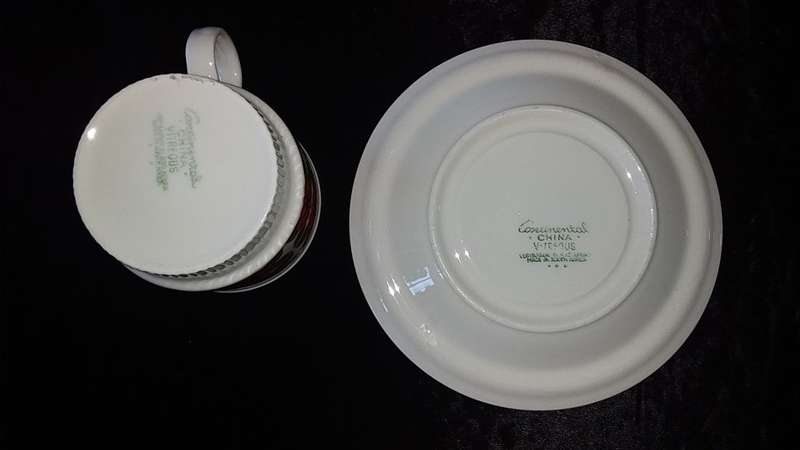 Cup and Saucer- Continental China Vitreous-Made in South Africa-Mix and Match