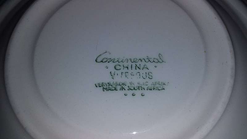 Cup and Saucer- Continental China Vitreous-Made in South Africa-Mix and Match