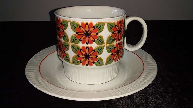 Cup and Saucer- Continental China Vitreous-Made in South Africa-Mix and Match