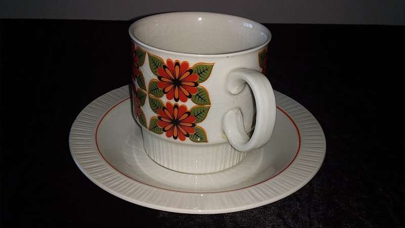 Cup and Saucer- Continental China Vitreous-Made in South Africa-Mix and Match