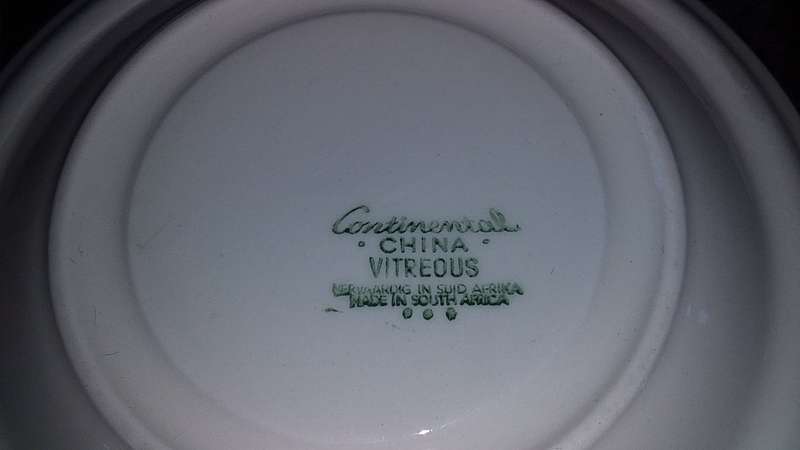 Cup and Saucer- Continental China Vitreous-Made in South Africa-Mix and Match
