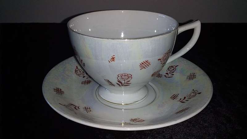 1 x Cup and Saucer-Lustre Ware-La Mode Fine China-Mix and Match