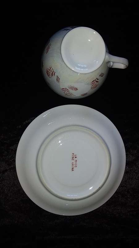 1 x Cup and Saucer-Lustre Ware-La Mode Fine China-Mix and Match