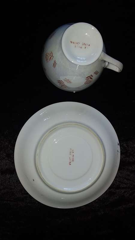 1 x Cup and Saucer-Lustre Ware- La Mode Fine China-Mix and Match
